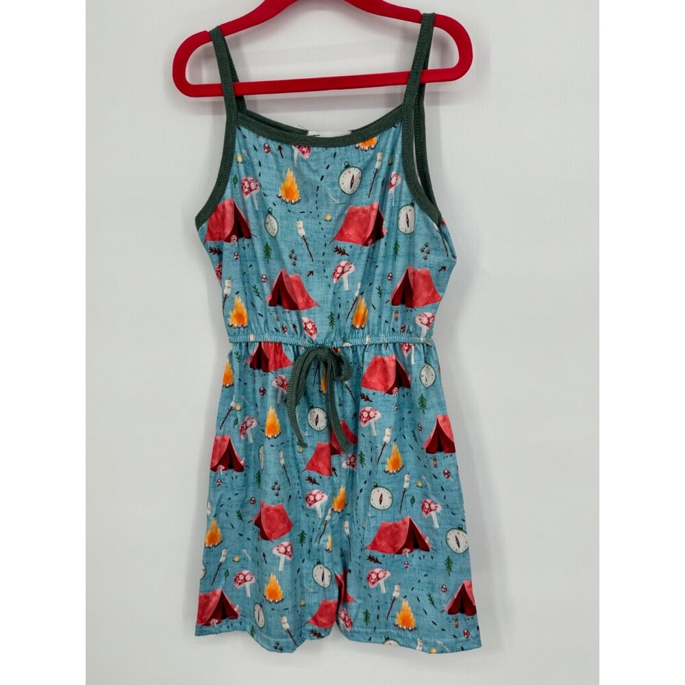 Girls Romper Shorts Size 8/7 New With Tags Camping Theme